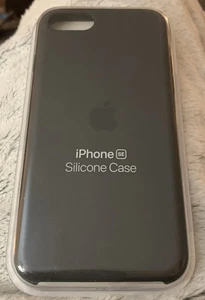 Apple Silicone Case For iPhone SE & iPhone 8 7 Black (MXYH2ZM/A) - New Sealed! - Picture 1 of 3