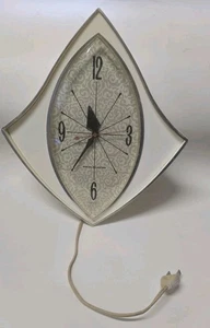 Reloj de Pared Eléctrico GE Moderno Mediados de Siglo Atómico Vintage Modelo 2159 Hecho en EE. UU. - Imagen 1 de 12