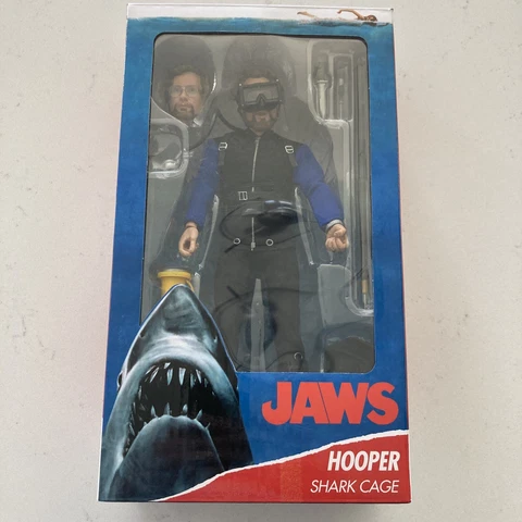 NECA Jaws Matt Hooper Shark Cage 8 in Action Figure Richard Dreyfuss Mint In Box Cover