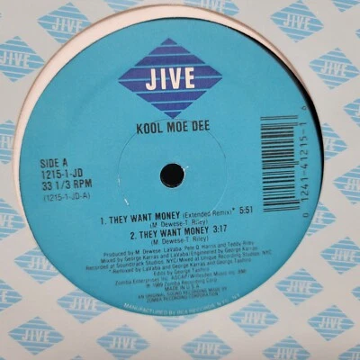 Kool Moe Dee They Want Money 12" Vinyl Record Single - Image 1 of 4
