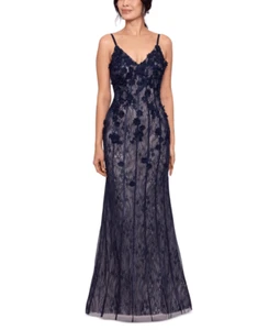 Maxi vestido de noche para mujer con flores 3D - Imagen 1 de 3