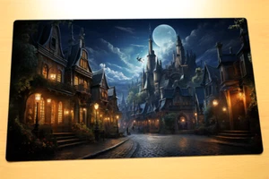 No.3014 Fantasy Magic Town Dragon Deck Game Playmat TCG CCG Play Mat Desk Mat - Picture 1 of 2