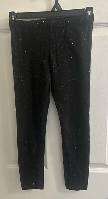 Leggings tg Total Niñas Negros Brillantes Talla 7/8 Pequeños Foto 1 de 3