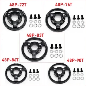 Stahl Stirnrad 72t 76t 83t 86t 90t 48p für Traxxas Slash 2wd LCG Drag F-150 SVT - Bild 1 von 16