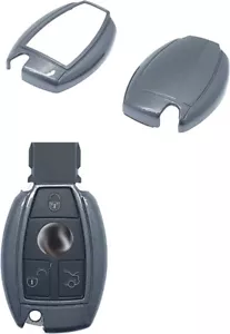GLOSS ABS HARD SHELL CASE Fits MERCEDES-BENZ 2/ 3 BUTTON KEY FOB W176/ (GREY) - Picture 1 of 5