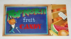 Arte conceptual Topps de los años 70 para dulces de frutas de primera categoría - Imagen 1 de 2