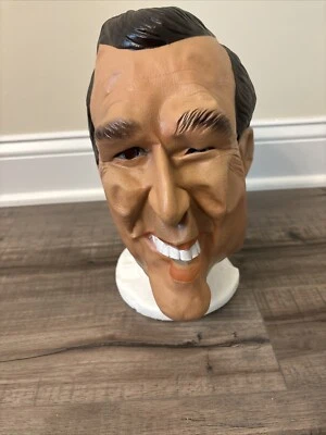 Vtg 1999 Cesar G.W. Bush Full Head Adult Unisex Cosplay Halloween Mask - Image 1 of 4