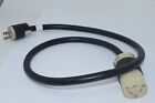 Hubbell Leviton 231A 20A 125V 5266-C 51-15P 48'' Plug & Receptacle Power Cable P