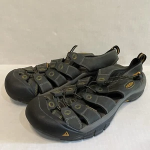 Keen Newport Waterproof Hiking Water Sports Casual Black Grey Sandals Mens Sz 12 - Picture 1 of 8