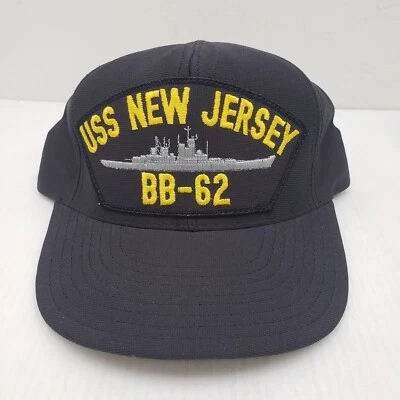 USS NEW JERSEY BB-62 Navy NorthStar GORRA NEGRA ¡Hecha en EE. UU.! Foto 1 de 4