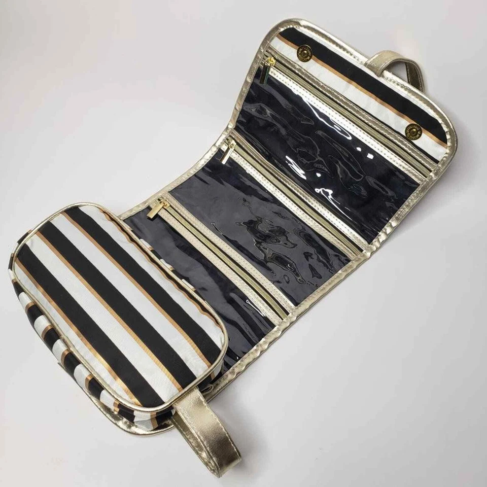 Liz Claiborne 透明口袋可折叠悬挂化妆包 — 第 1/4 张图片