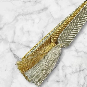 Kimono OBIJIME decoration cord made in Japan 【Gold＆Silver】wedding  formal  G0116 - Picture 1 of 5