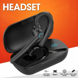 Blue Parrot Bluetooth Noise Cancelling Headset Earpiece Trucker Wireless Mic New - Picture 1 of 23