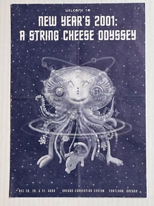 STRING CHEESE INCIDENT SCI  2001 ODESSY PORTLAND NYE Tour Gig Program Poster - Picture 1 of 3