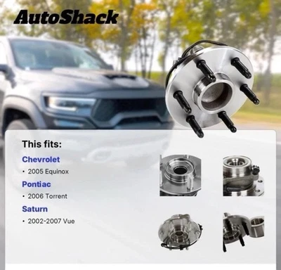 Par de 2 cojinetes de cubo de rueda delantera para Saturn Vue Chevy Equinox Pontiac Torrent V6 Foto 1 de 4
