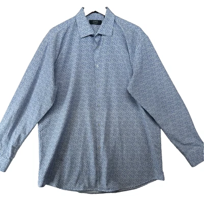 Jones New York Signature Men's Size L Floral Stretch Cotton Casual Shirt - Image 1 of 4