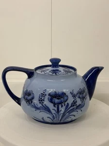 Antique Immaculate Macintyre William Moorcroft Teapot - Blue Poppy - Picture 1 of 23