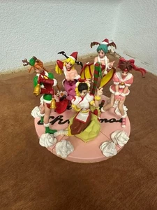 Full set of 5 Capcom Banpresto Girls Christmas Holiday Puzzle Figures Version 2 - Picture 1 of 9