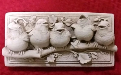 Placa Carruth Studio Baby Birds acabado antiguo LN Foto 1 de 4