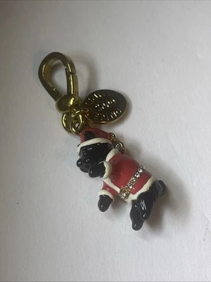 Juicy Couture Charm Santa Yorkie Scottie Dog Edición Limitada 2009 Estrás Foto 1 de 4