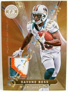 DAVONE BESS #15 PLATINUM GOLD 3 COLOR RELIC TOTALLY CERTIFIED 2013 14/25 RARE - Picture 1 of 1