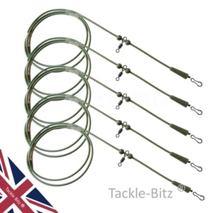 Carp Fishing Tackle 3 or 5 Pre Rigged Rig Tube Helicopter Chod Hair Rigs links - Picture 1 of 13