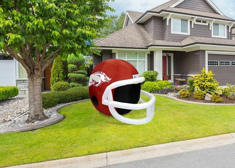 Arkansas Razorbacks Team Inflatable Lawn Helmet-NCAA Lawn Football Helmet Cover