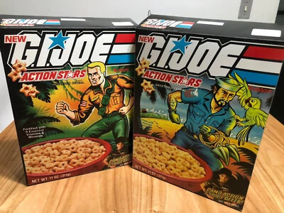 GI-Joe Action Stars RALSTON Cereal box X2 Duke & Shipwreck REPRO - Image 1 of 4