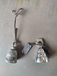 (2) Guardian Bell Motorcycle FITS Harley Luck , Ride To Live Sturgis 2000 Nice  - Bild 1 von 6
