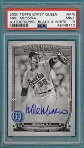 2020 Topps Gypsy Queen Black & White Mike Mussina Auto Issue #MM PSA 9! POP 1! - Picture 1 of 2