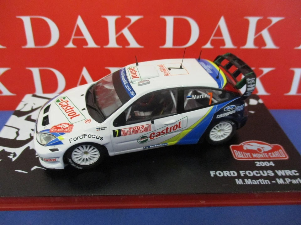 Die cast 1/43 Modellino Auto Ford Focus WRC Rally Monte Carlo 2004 M. Martin - Immagine 1 di 4