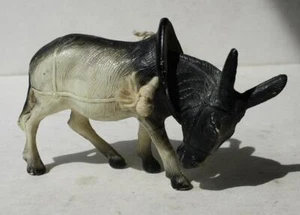 Burro Mula Burro Estatuilla Celuloide Vintage Muñeca Asentida Burro Cabeza Bobble Burro --- - Imagen 1 de 1
