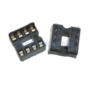 50PCS 8pin DIP IC Socket Adaptor Solder Type Socket Pitch Dual Wipe Contact - Picture 1 of 4