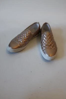 Zapatillas acolchadas de cuero dorado rosa Geox Respira para mujer 37 Eur/Talla 7 * Foto 1 de 4