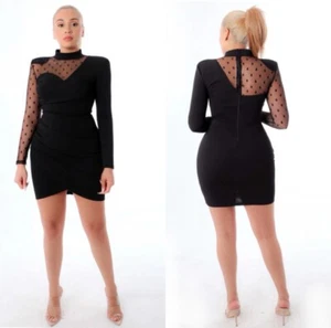 Black Dress Size large Asymmetrical Style Dark Romantic Whymsigoth Evening - Picture 1 of 10