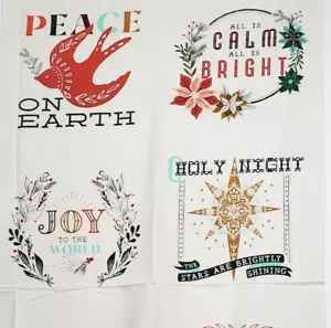 CHEER & MERRIMENT PANEL Moda Fabrics quilting sew CHRISTMAS Hymns Bible 45530-11 - Picture 1 of 5