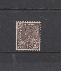 INDIA: 1932-36 KGV definitive 1a Chocolate SG 234, MLH. - Picture 1 of 2