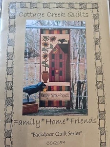 Cottage Creek Quilts Wall hanging Family Home Friends Pattern Sunflowers Birds - Picture 1 of 8