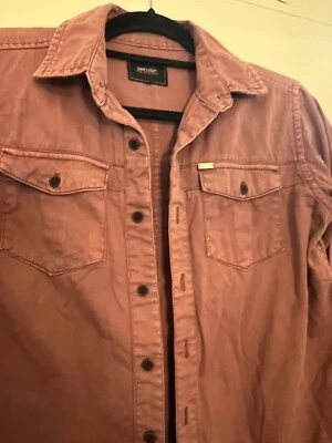 Rip Curl Mens Shirt Size S Pink Long Sleeve Button-Up Pockets Collared Ripcurl - Image 1 of 4