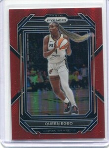 2023 Panini Prizm WNBA QUEEN EGBO #78 RED PRIZM 39/199 WASHINGTON MYSTICS