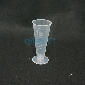 50/100 ml plástico polipropileno PP medición vaso laboratorio con pico - Imagen 1 de 10