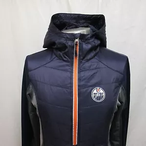 Edmonton Oilers Women's Medium Performance Hooded 1/2 Zip Jacket NHL - Picture 1 of 4