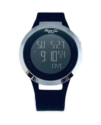 Kenneth Cole KC1639 Unisex Acero Inoxidable Negro Poliuretano Correa Reloj Foto 1 de 4