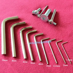 9pcs Metric Allen hex key wrenches 1.5mm~10mm L-shaped hexagon screwdrive - Picture 1 of 6