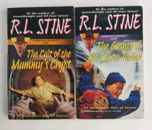 Lot of 2 Indiana Jones Find Your Fate CYOA Gamebooks R L Stine  - Picture 1 of 3