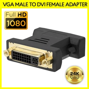 DVI-A Female to VGA Male Adapter Analog Connector Converter for PC Monitor - Picture 1 of 3
