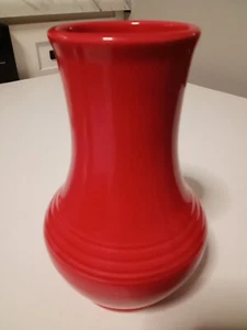 FIESTA® FIESTAWARE HOMER LAUGHLIN HLC Royalty Cinnabar Scarlet Glass Red VASE! - Picture 1 of 7