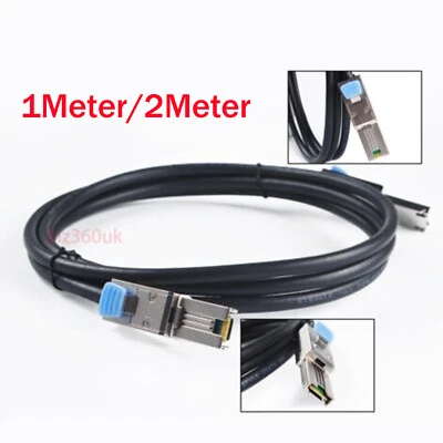 6G External Cable 26Pin SAS to SAS Cable SFF-8088 to SFF-8088 1~2 meters - Image 1 of 4