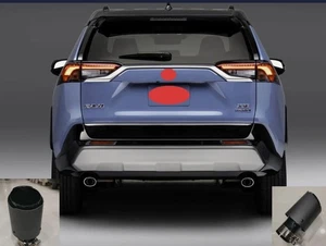2X Rear Car Exhaust TailPipe Muffler Tip Carbon Fiber For 2019-2025 Toyota RAV4 - Picture 1 of 7