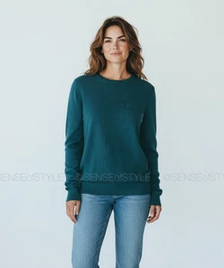 Brunello Cucinelli Cashmere Sweater Pullover Monili Trim Women size S - Picture 1 of 8